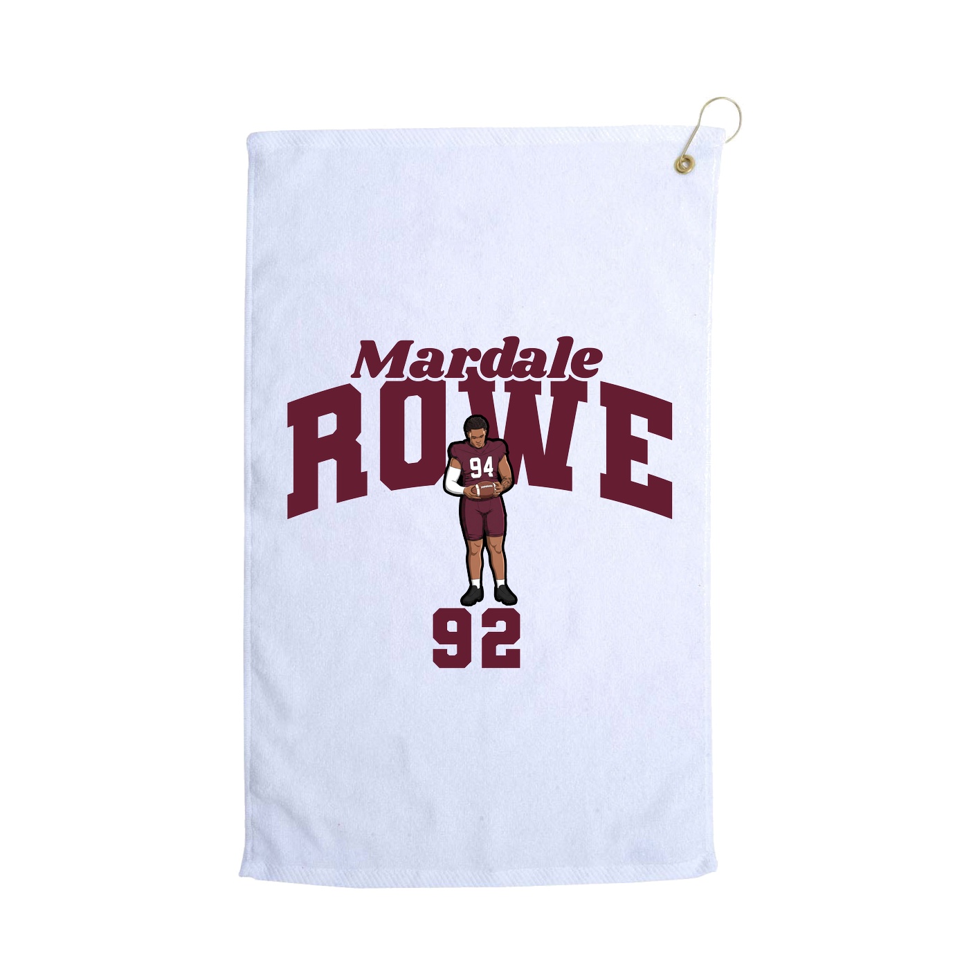 Golf Towel — Signature Arch in White