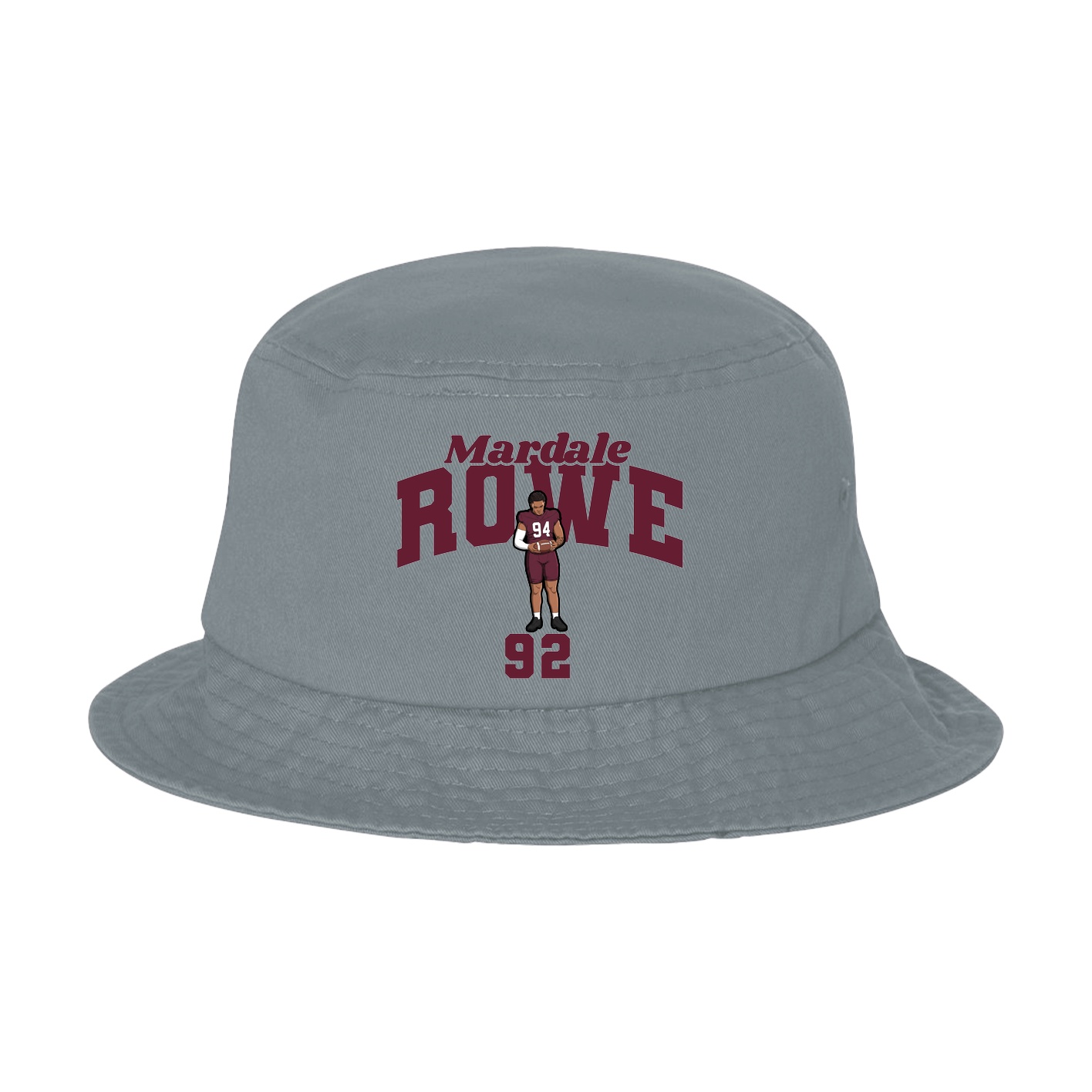 Bucket Cap — Signature Arch in Grey