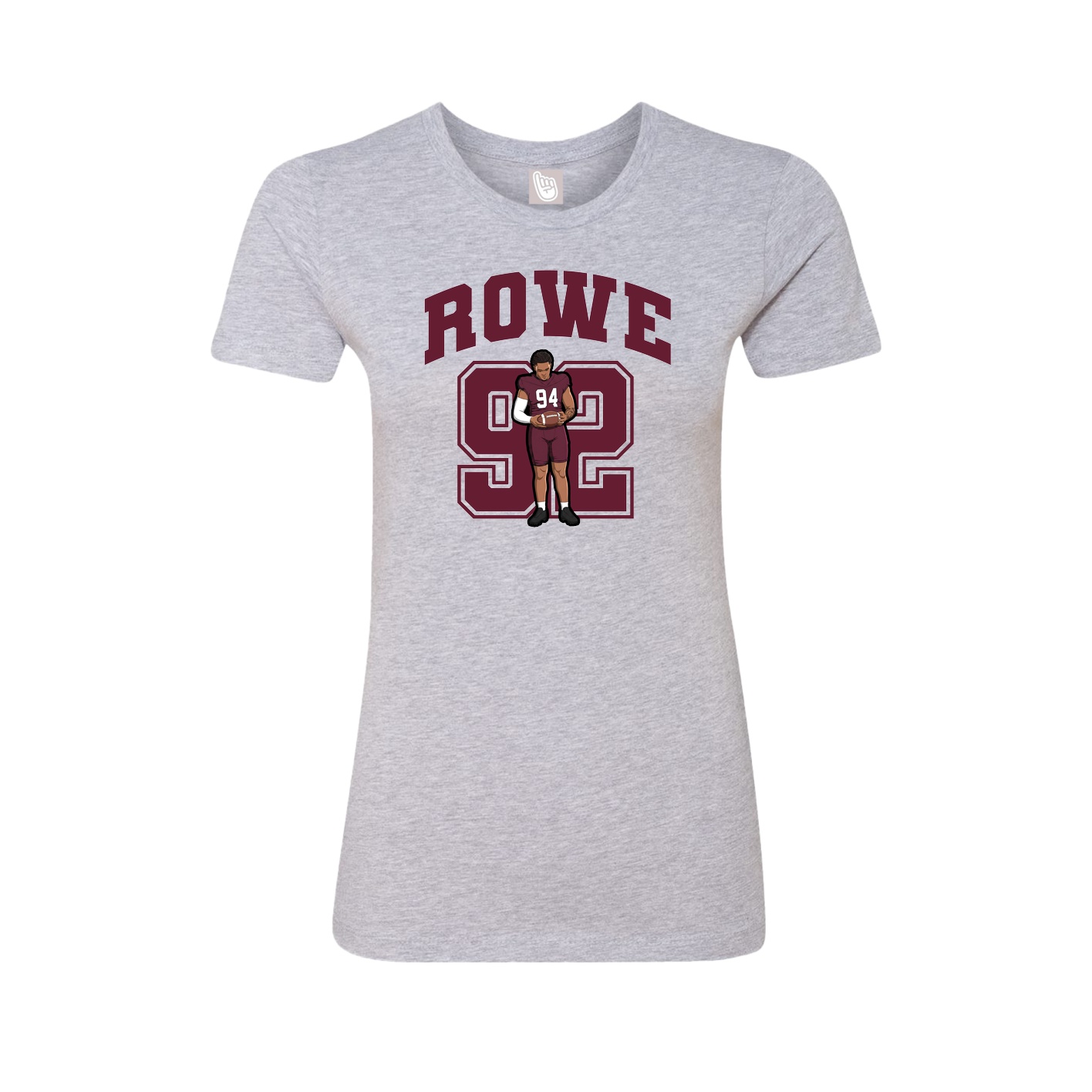 Womens Tee — Number in Grey