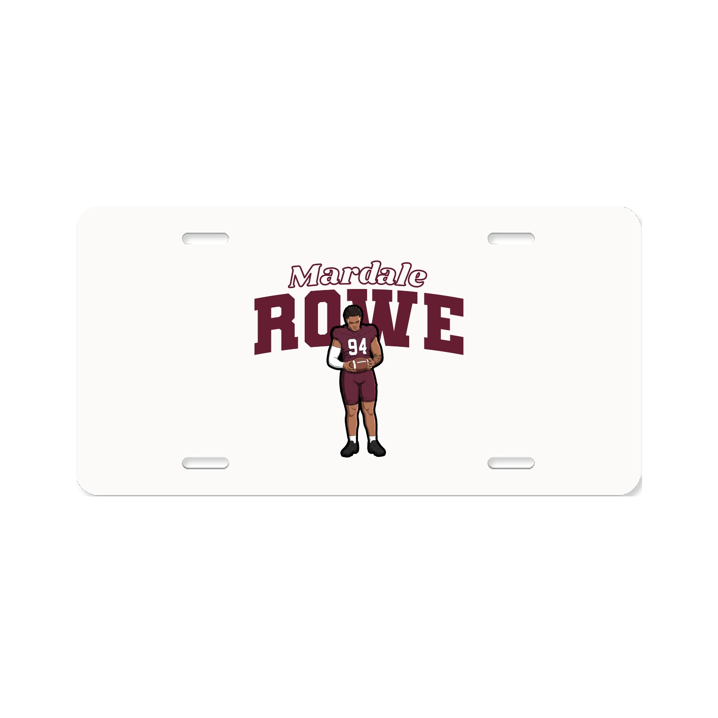 License Plate — Name Arch in Classic