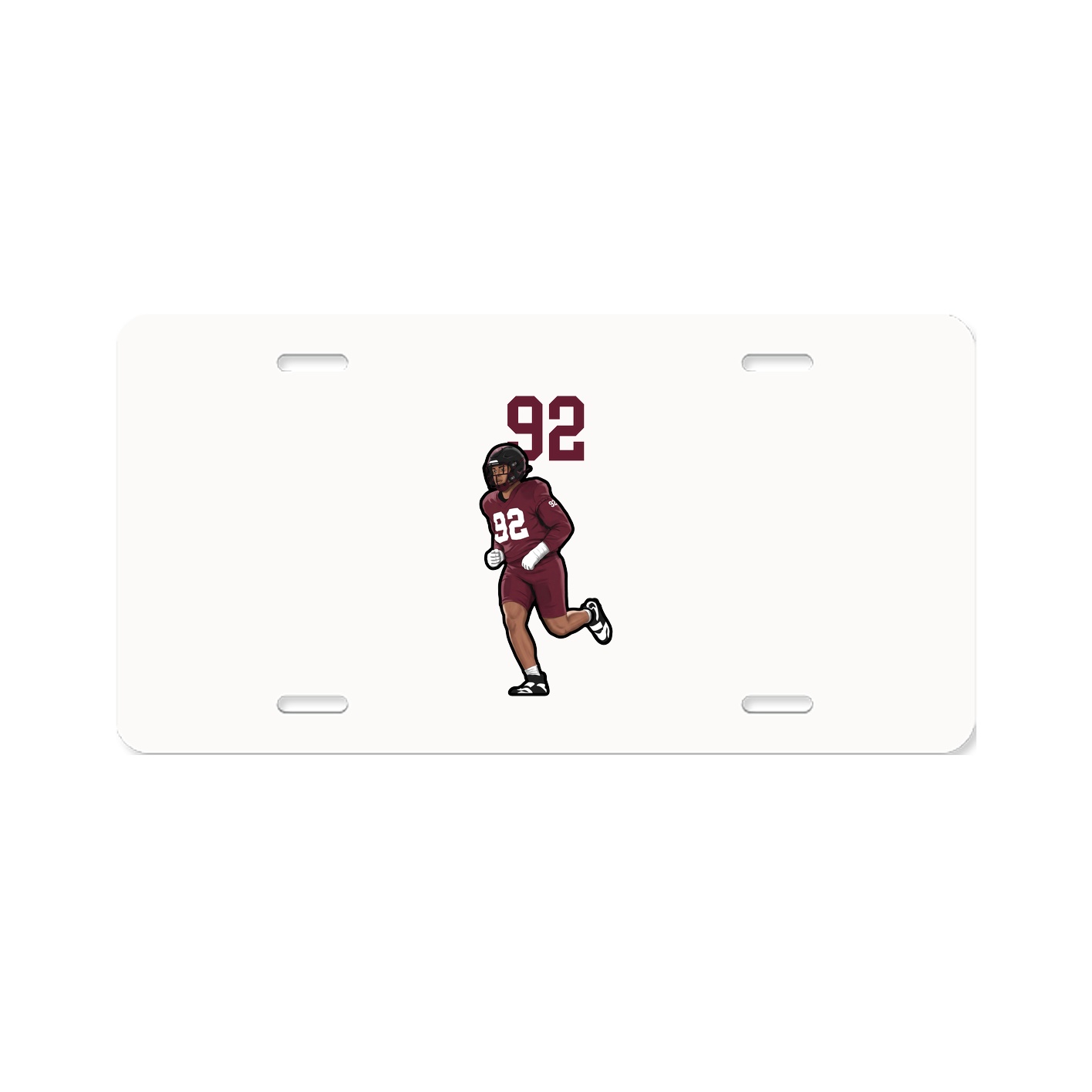 License Plate — Number Top in Classic