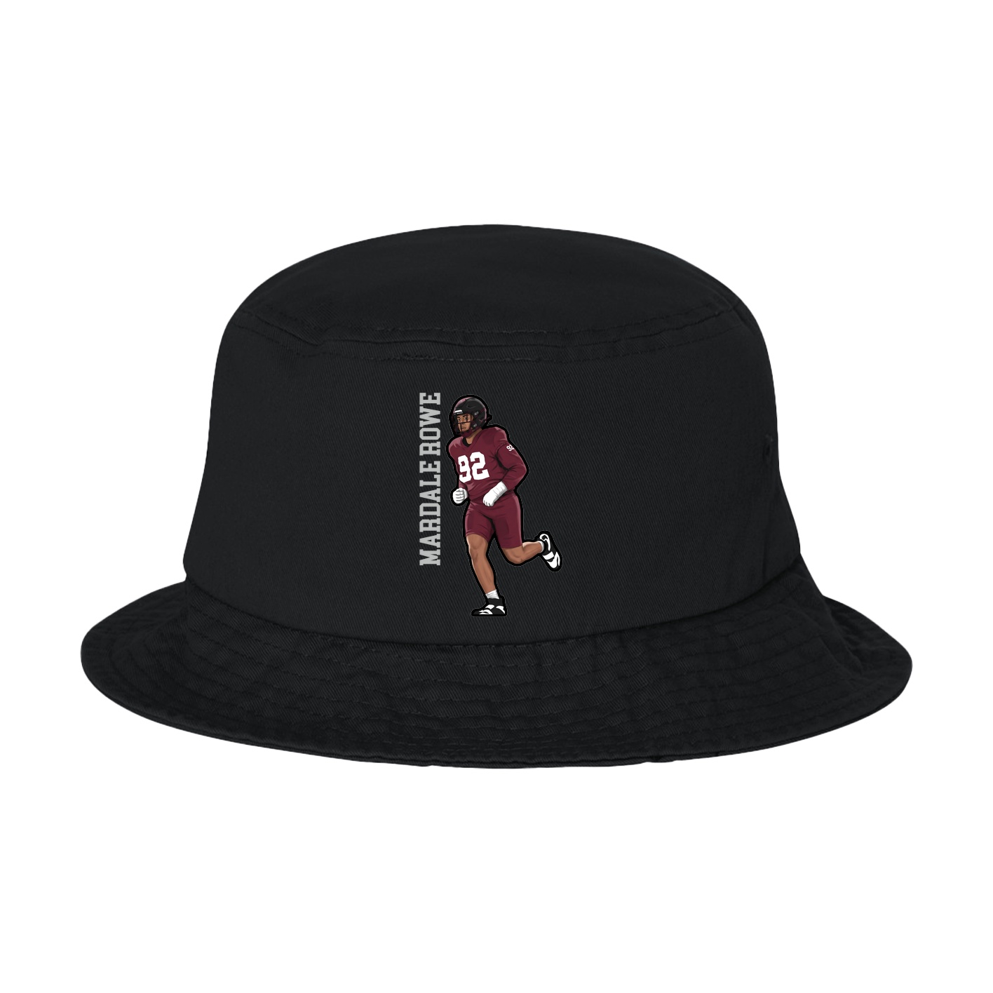 Bucket Cap — Name Vertical in Black