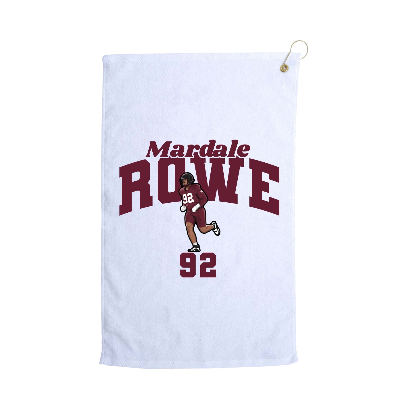 Golf Towel — Signature Arch in White