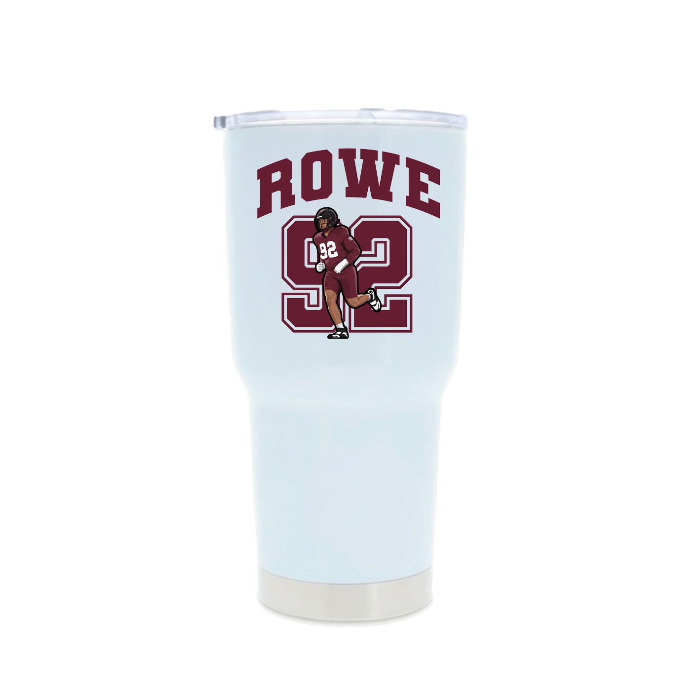30oz Stainless Steel Tumbler — Number in White