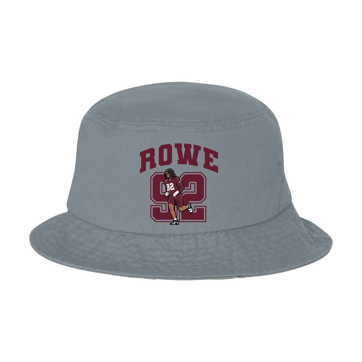 Bucket Cap — Number in Grey