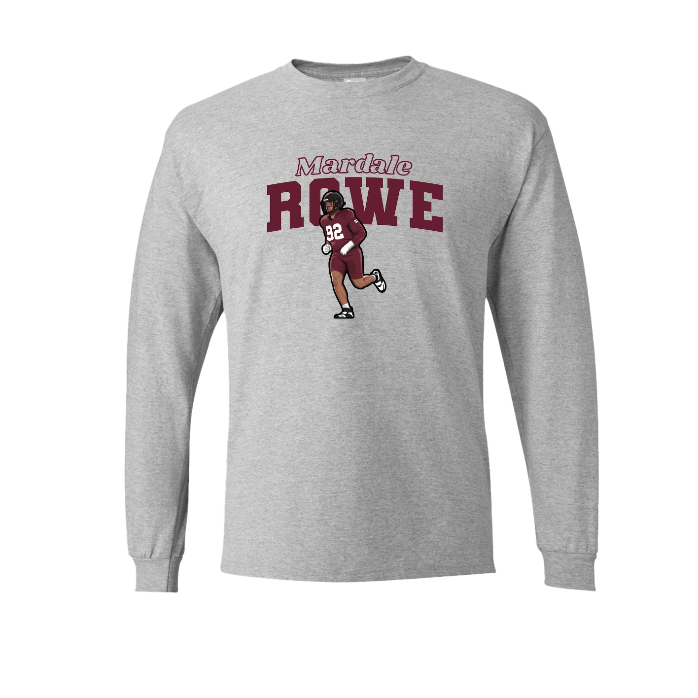 Long Sleeve Tee — Name Arch in Grey