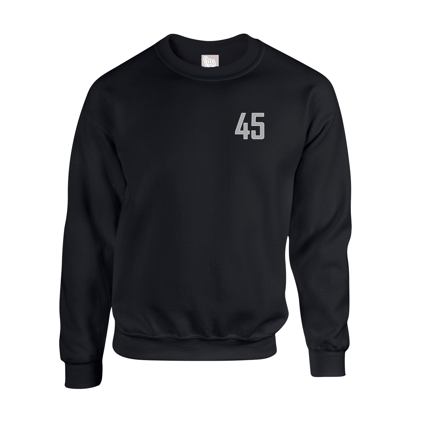 Fleece Crew — Front Shirsy in Black
