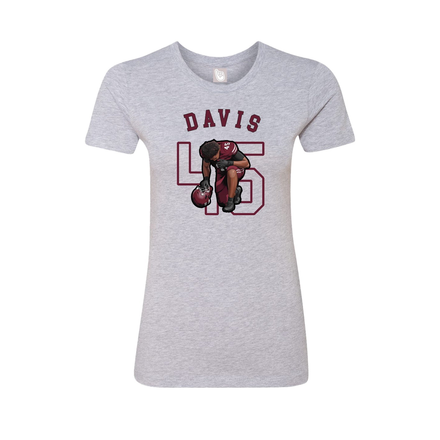 Fitted Women's Tee — Shirsey Arch in Grey