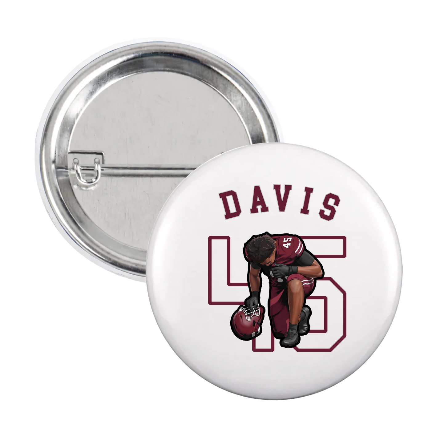 Game Day Button — Shirsey Arch in White