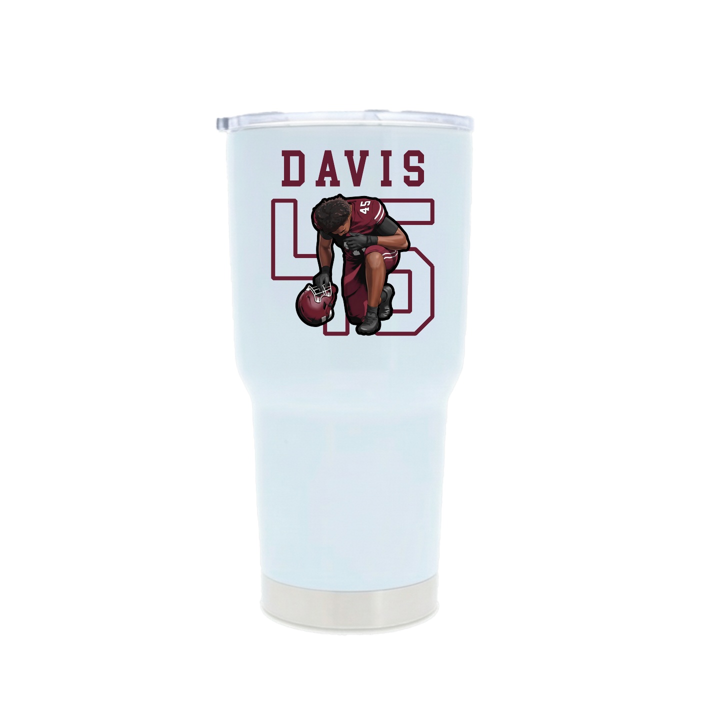 30oz Stainless Steel Tumbler — Shirsey in White