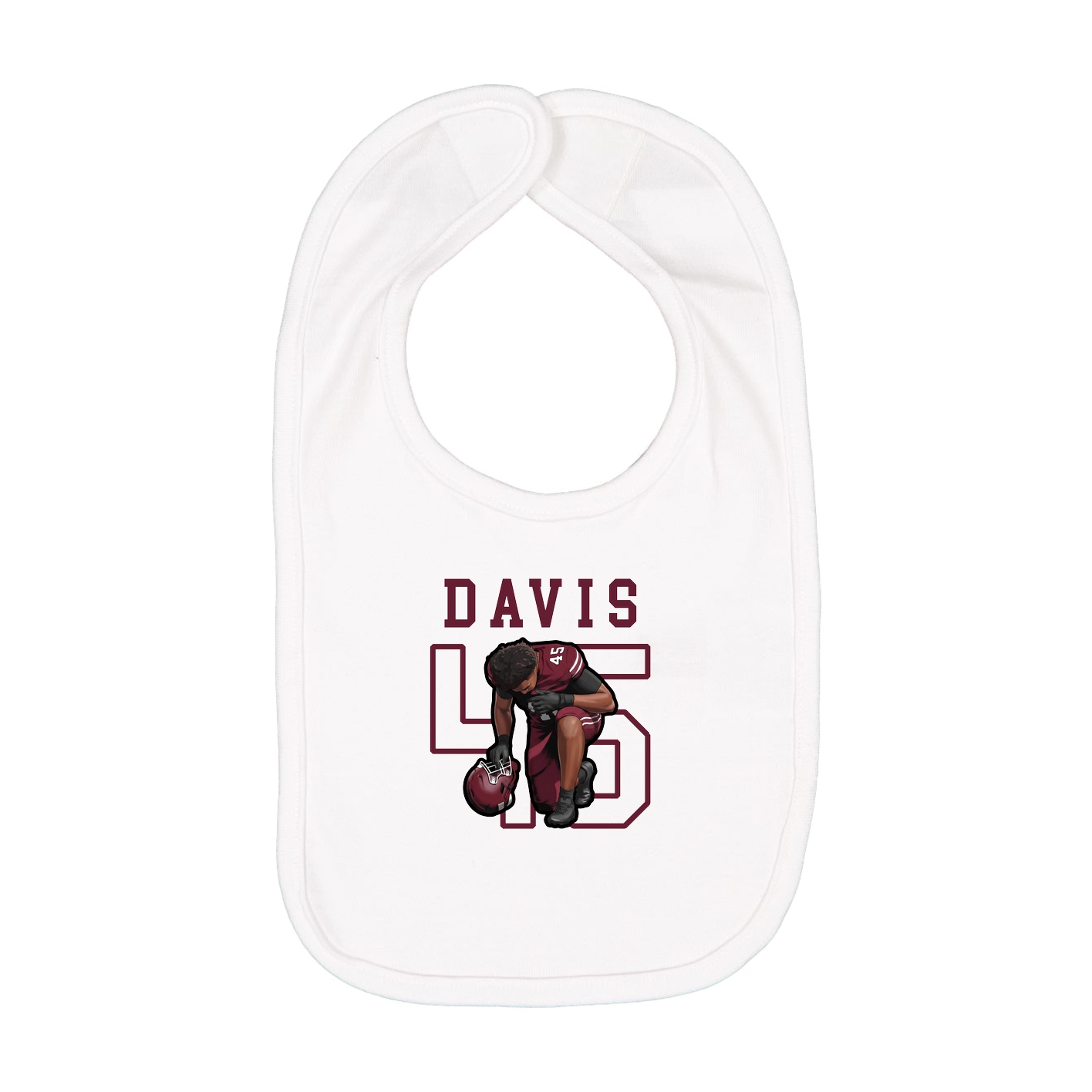Infant Bib — Shirsey in White