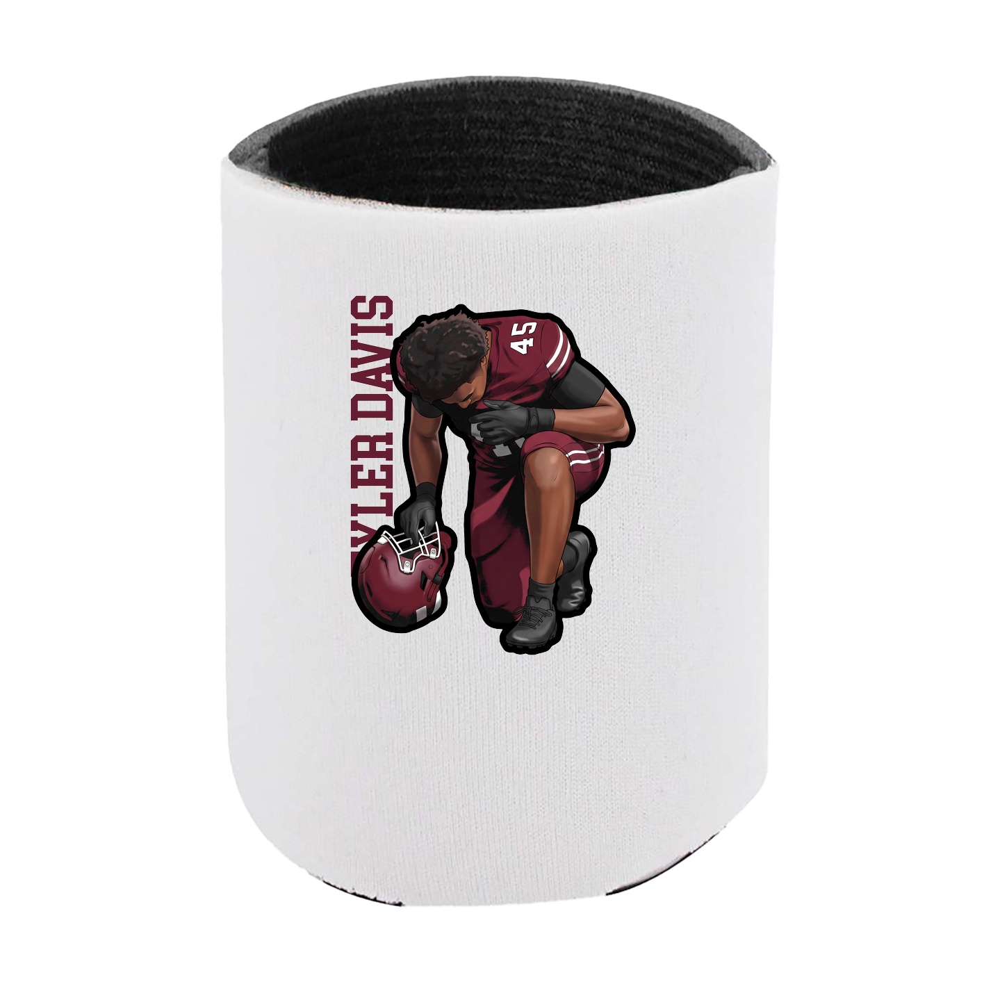 Can Holder — Name Vertical in White