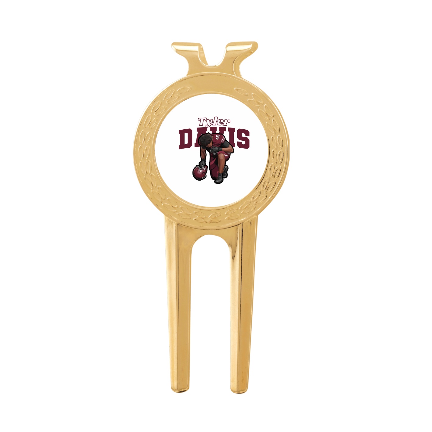 Divot Tool with Ball Marker — Name Arch in Classic