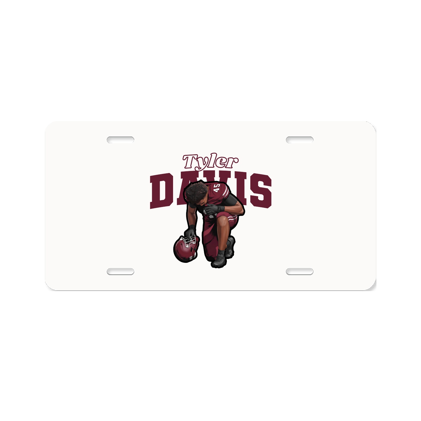 License Plate — Name Arch in Classic