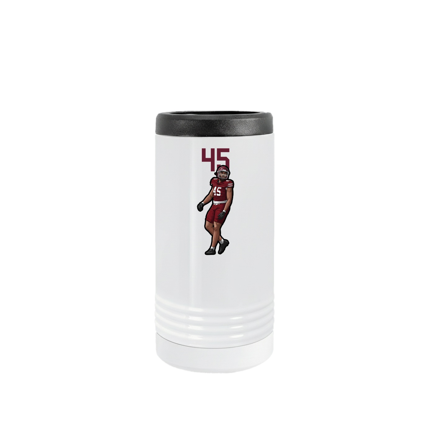 Slim Beverage Holder — Number Top in White