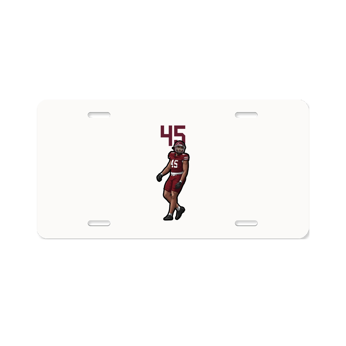 License Plate — Number Top in Classic