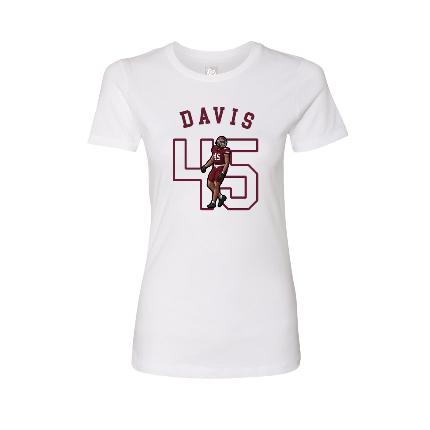 Fitted Women's Tee — Shirsey Arch in White