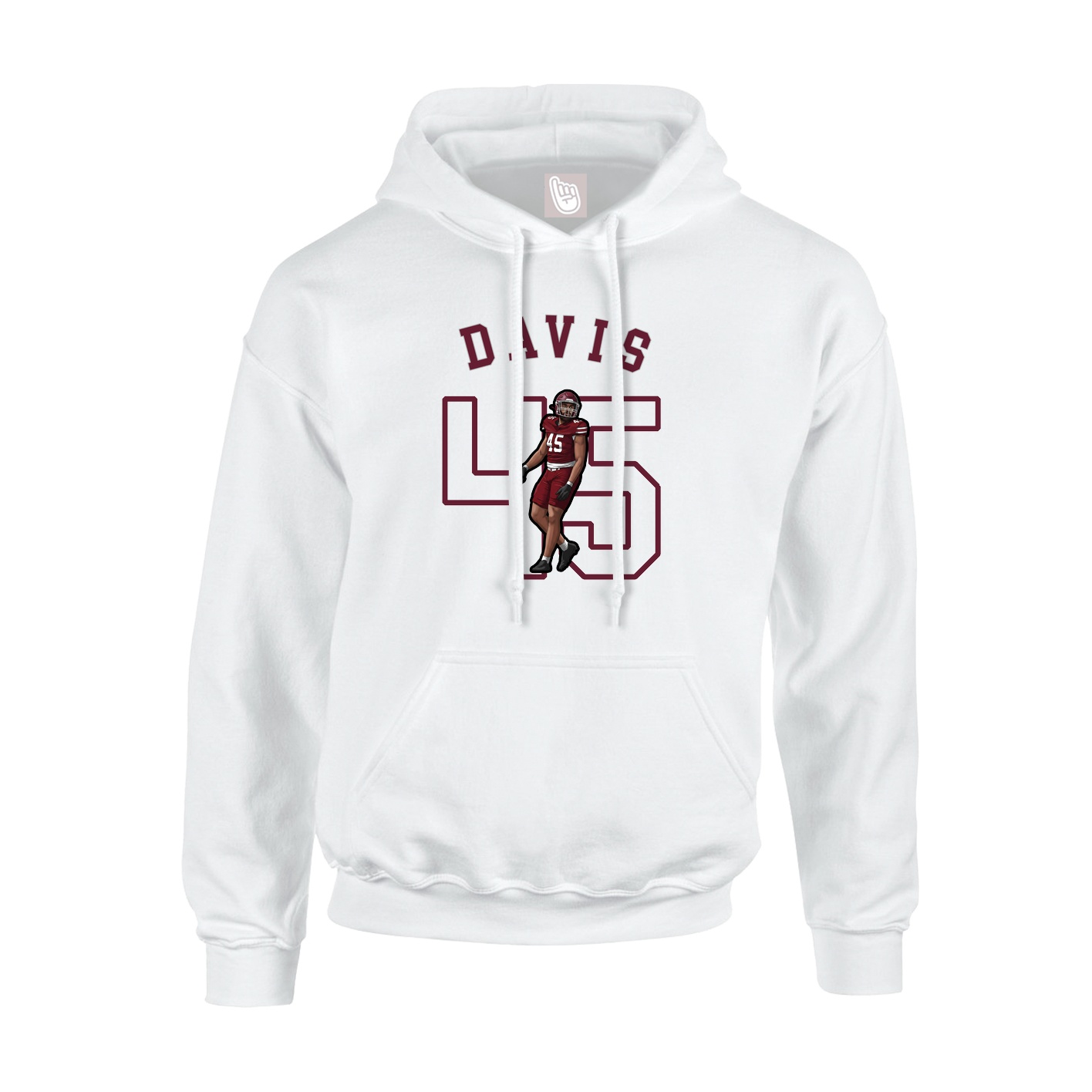 Hoodie — Shirsey Arch in White