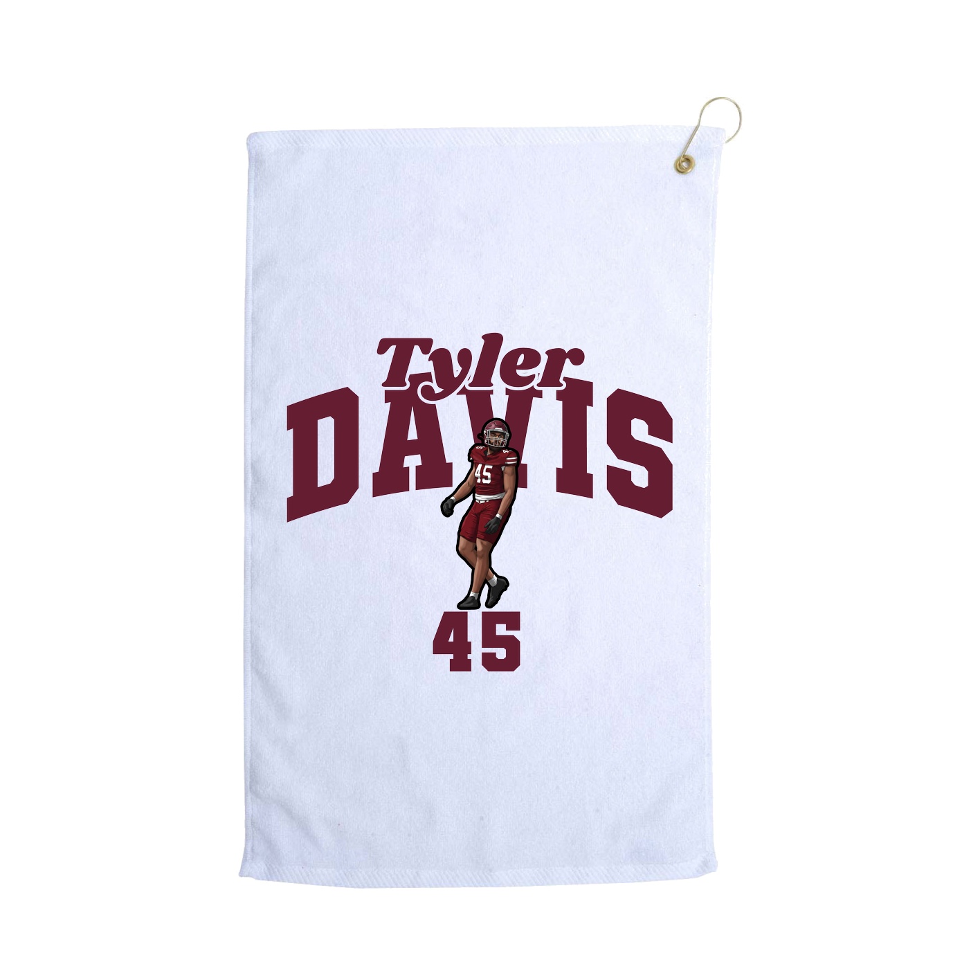 Golf Towel — Signature Arch in White