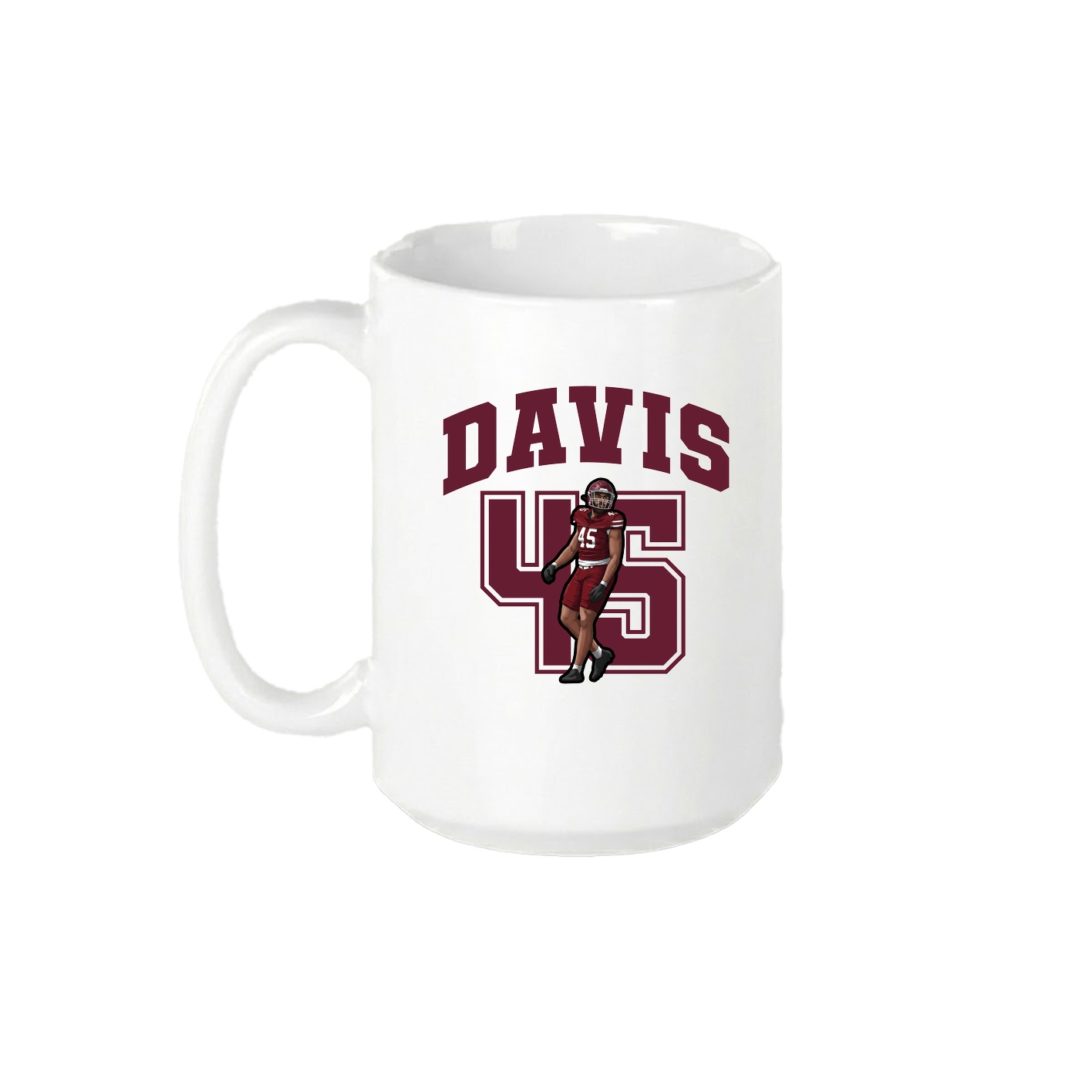 15oz Coffee Mug — Number in White