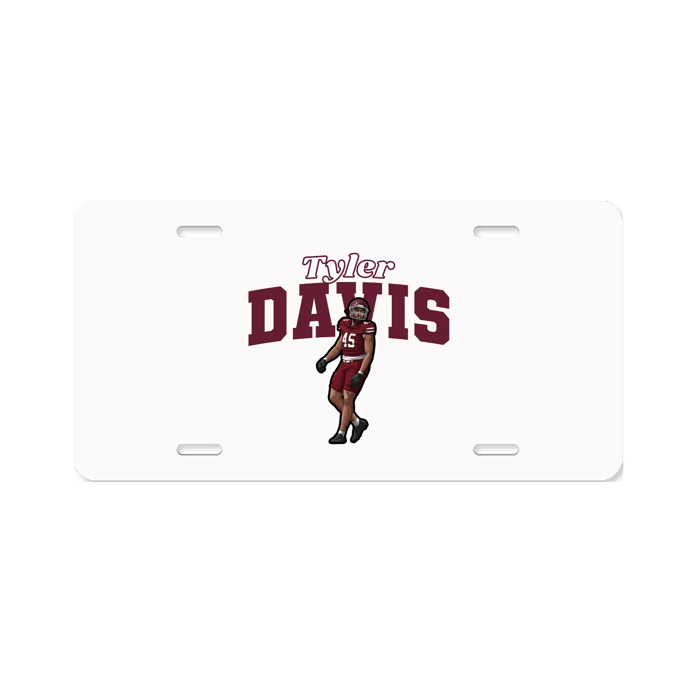License Plate — Name Arch in Classic