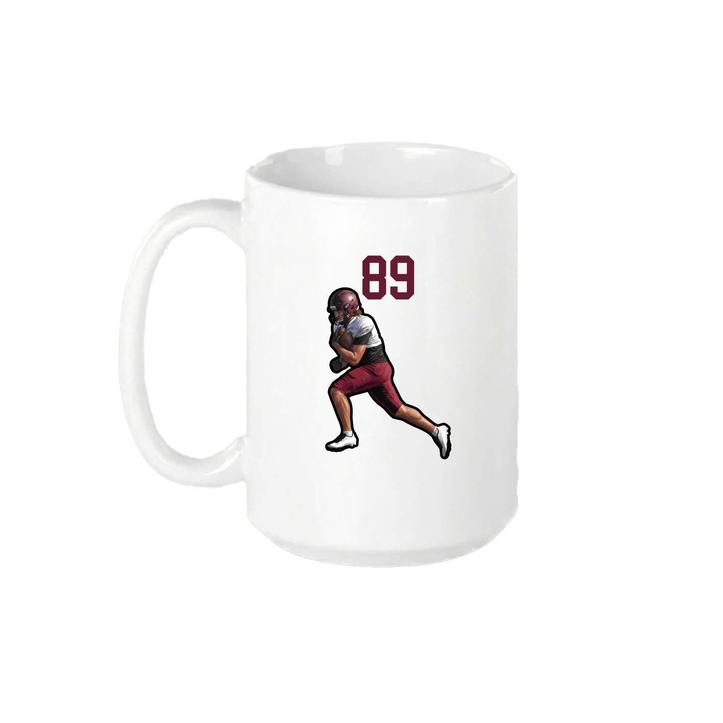 15oz Coffee Mug — Number Top in White