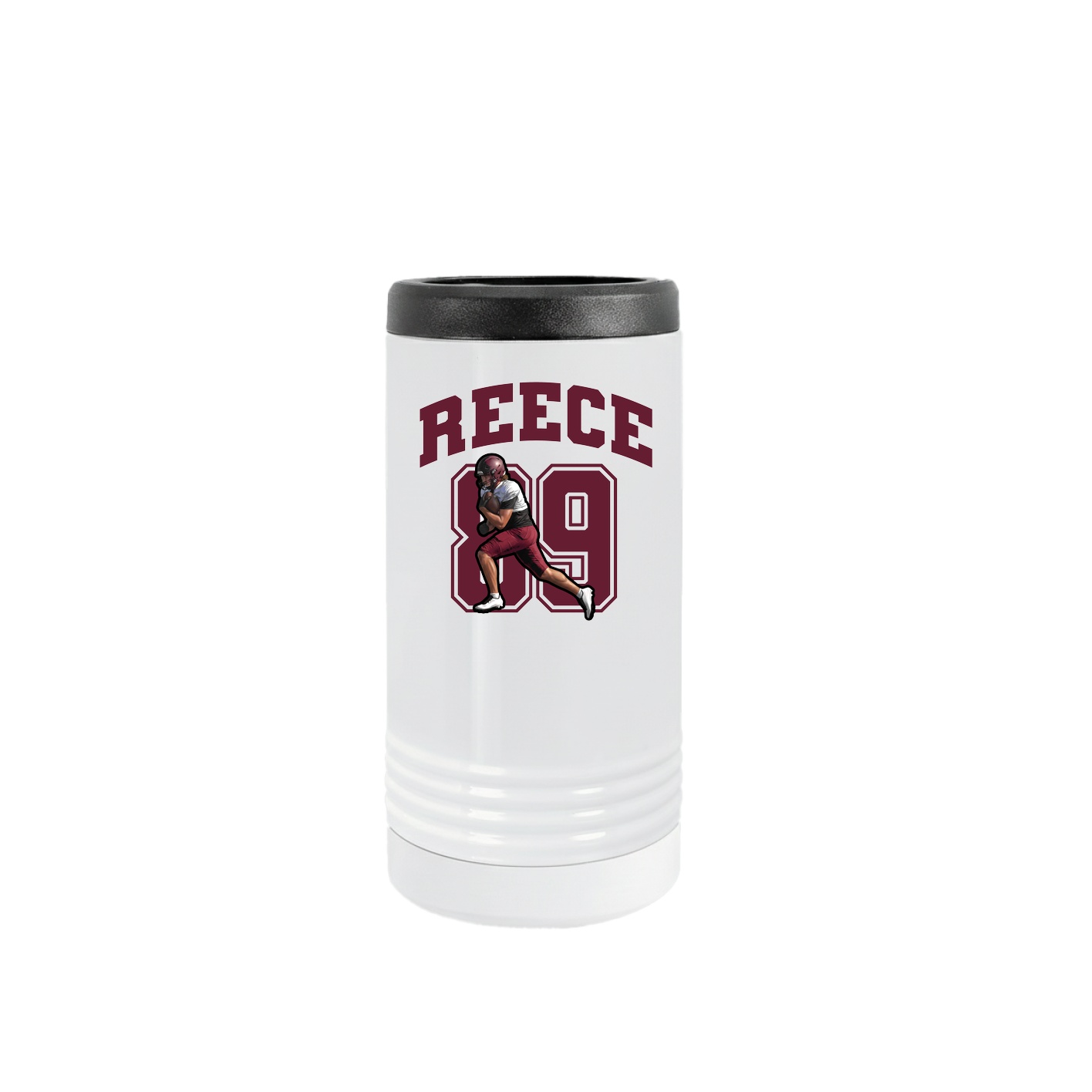 Slim Beverage Holder — Number in White
