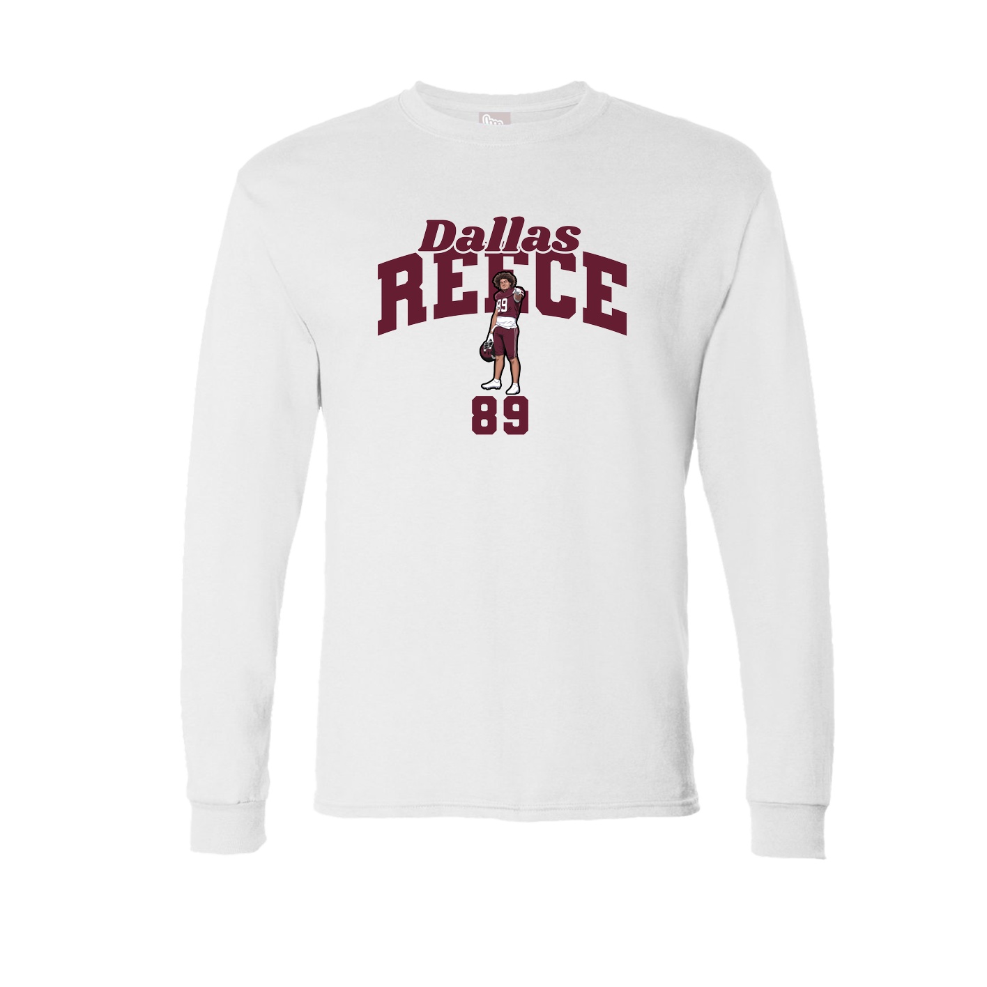 Long Sleeve Tee — Signature Arch in White