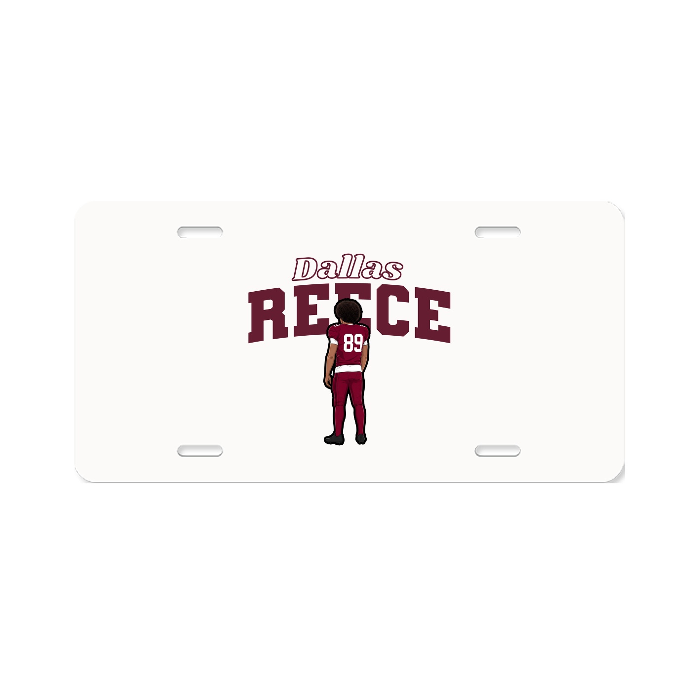 License Plate — Name Arch in Classic