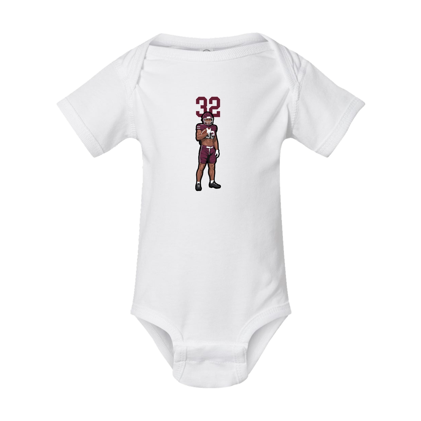 Baby Onesie — Number Top in White