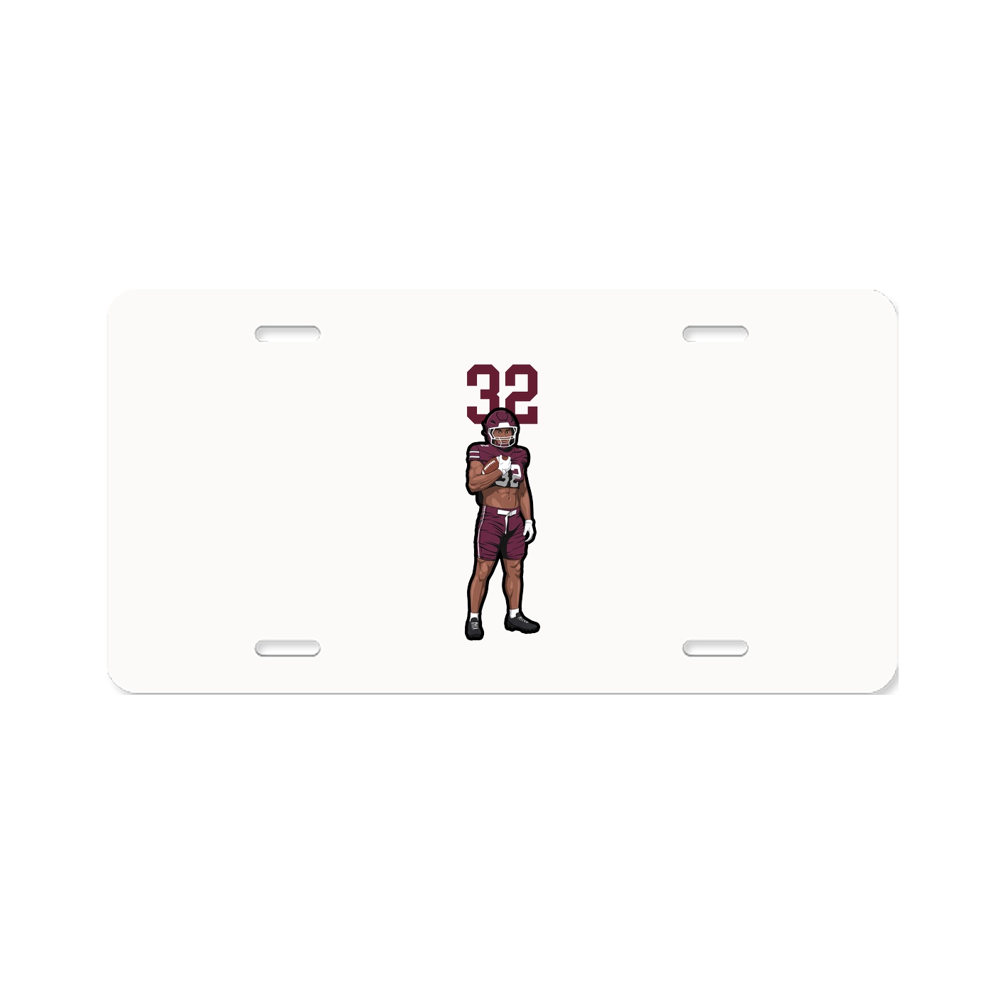 License Plate — Number Top in Classic