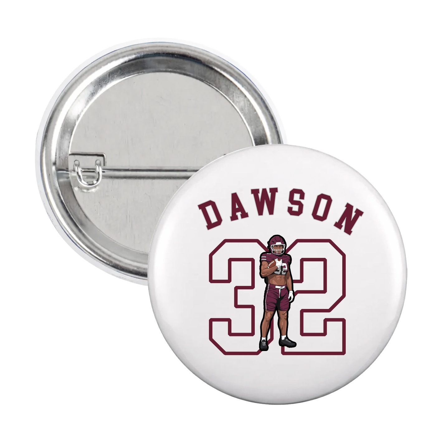 Game Day Button — Shirsey Arch in White