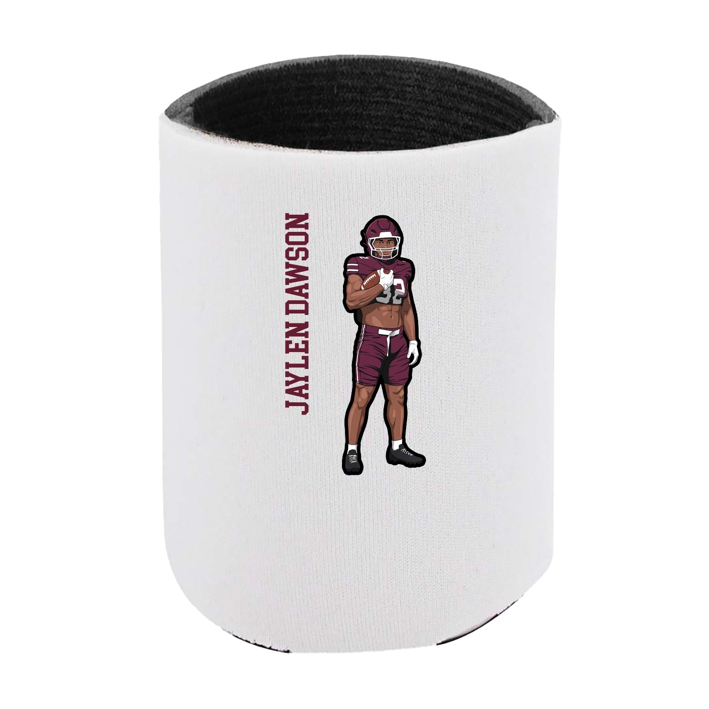 Can Holder — Name Vertical in White