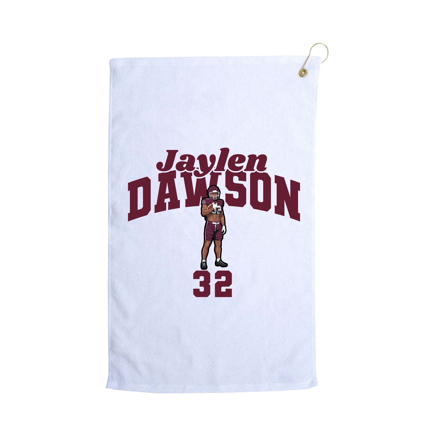 Golf Towel — Signature Arch in White