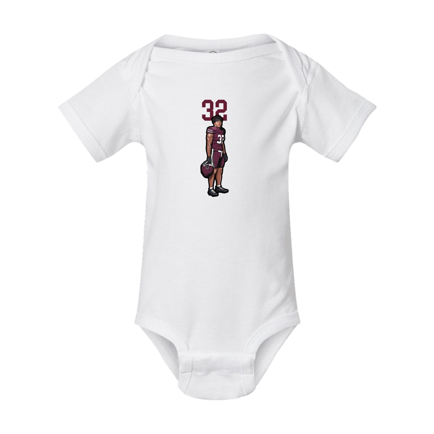 Baby Onesie — Number Top in White