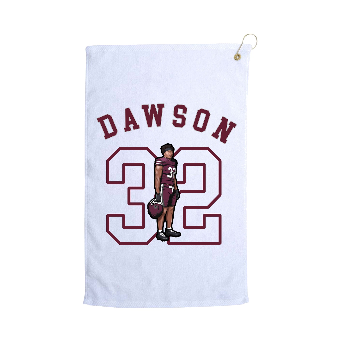 Golf Towel — Shirsey Arch in White
