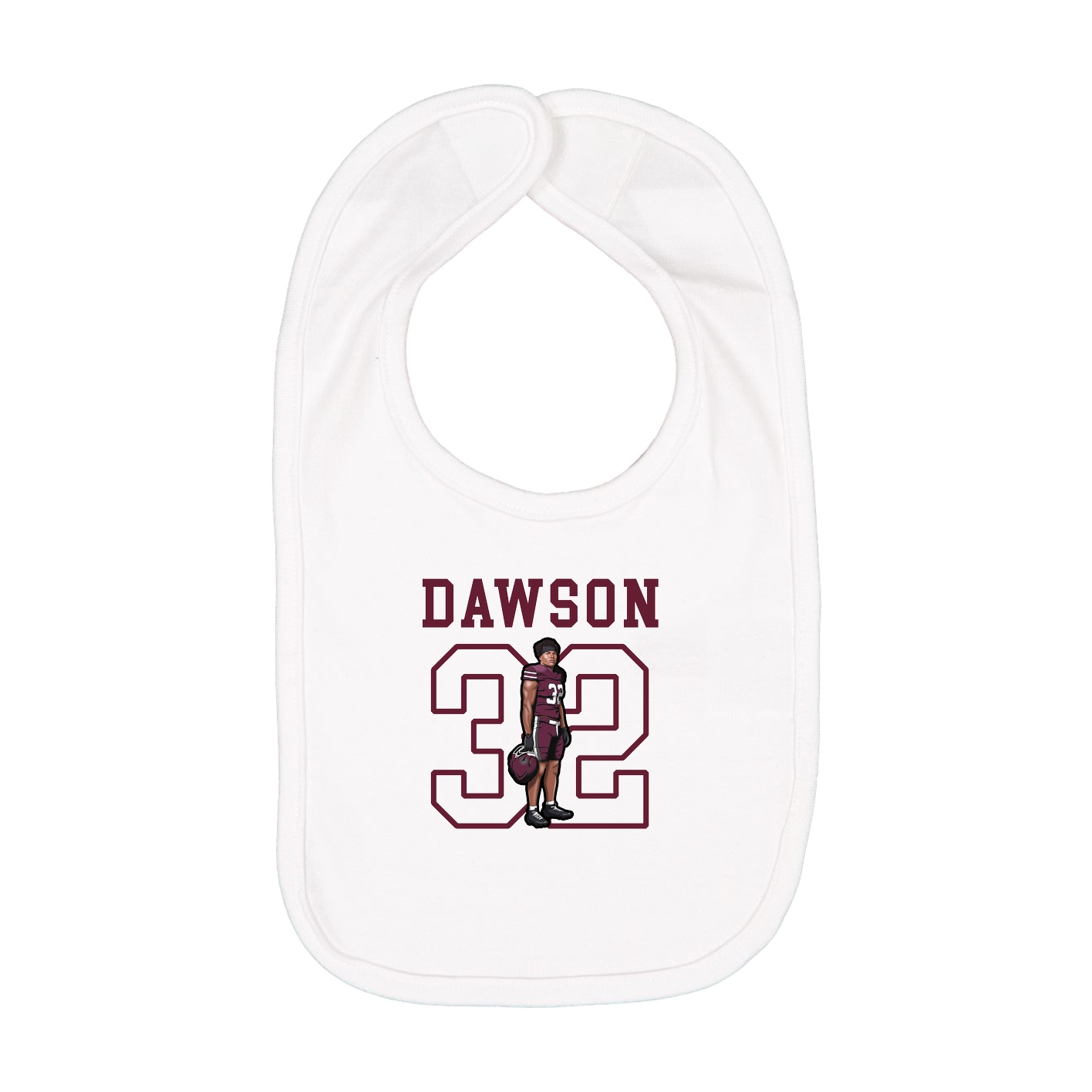 Infant Bib — Shirsey in White