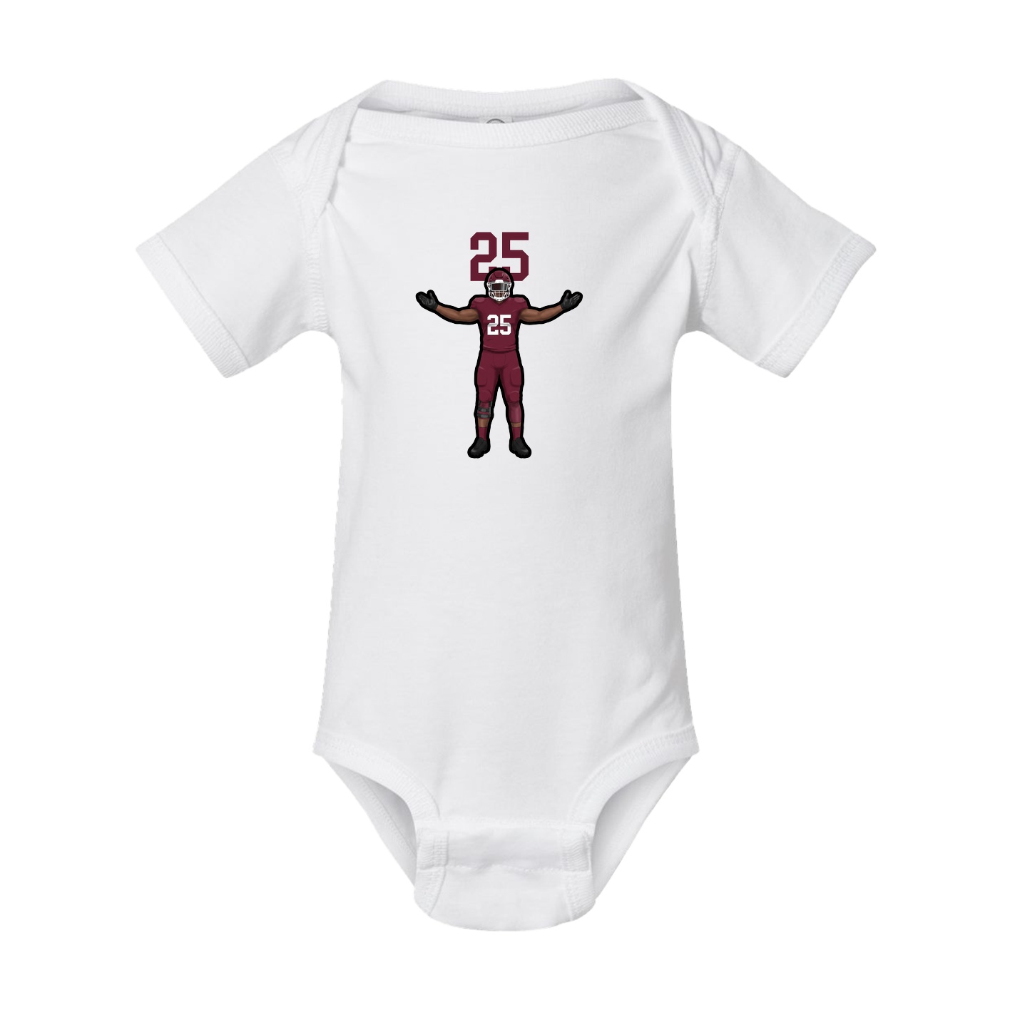 Baby Onesie — Number Top in White