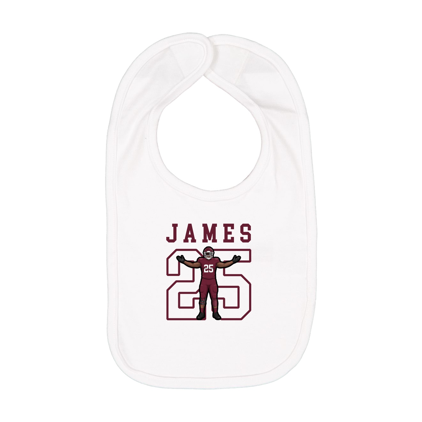 Infant Bib — Shirsey in White