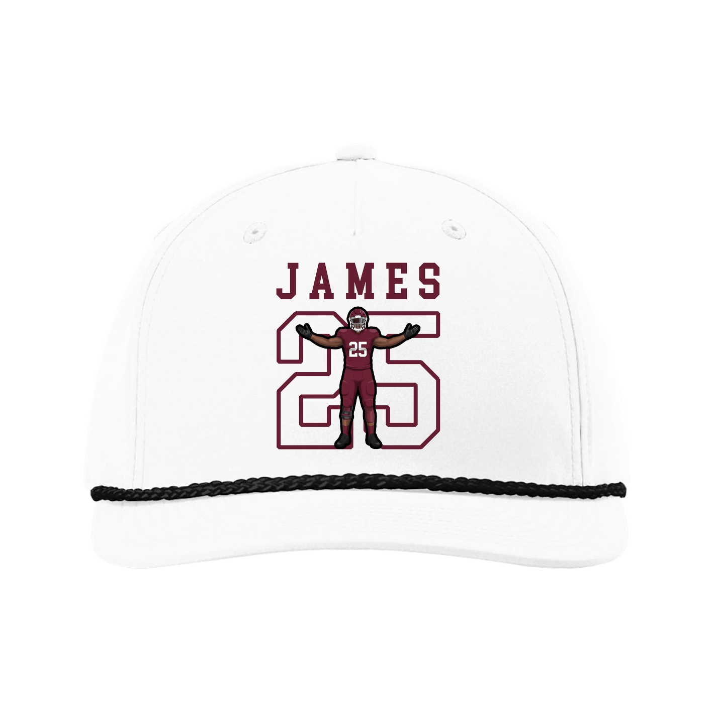 Five-Panel Classic Rope Cap — Shirsey in White
