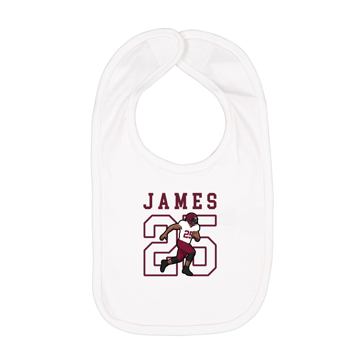 Infant Bib — Shirsey in White