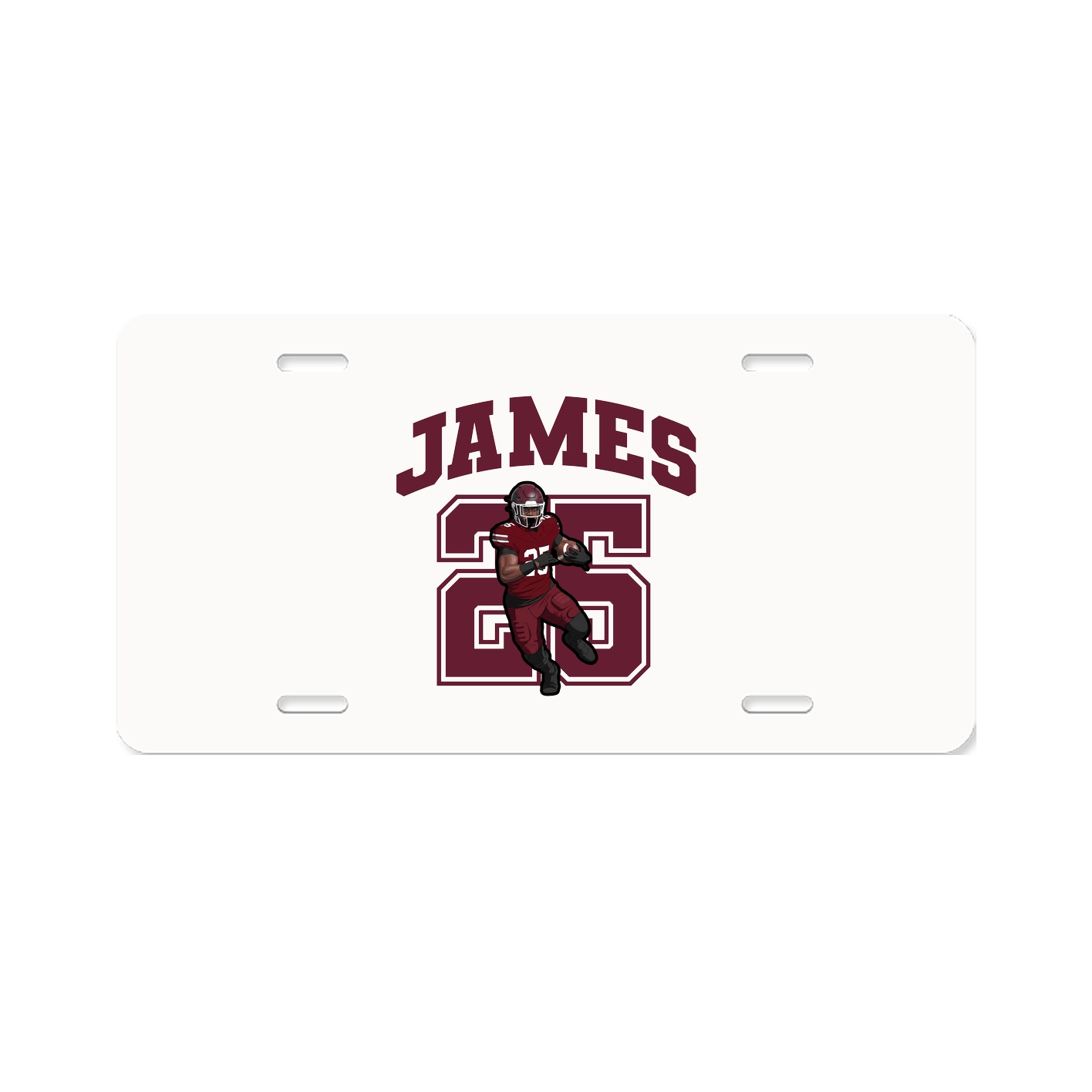 License Plate — Number in Classic
