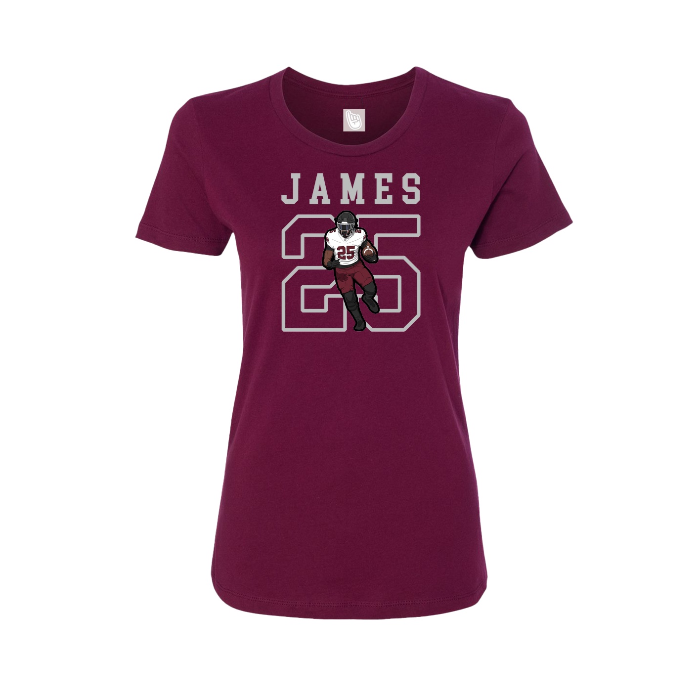 Fitted Women's Tee — Shirsey in Maroon
