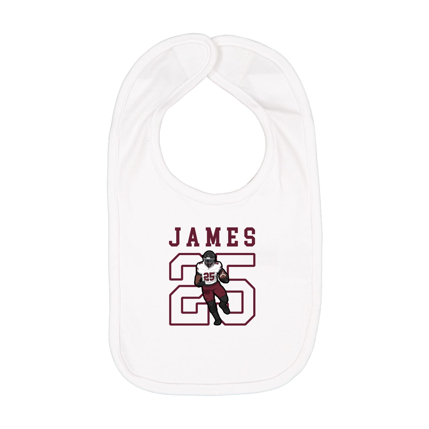 Infant Bib — Shirsey in White