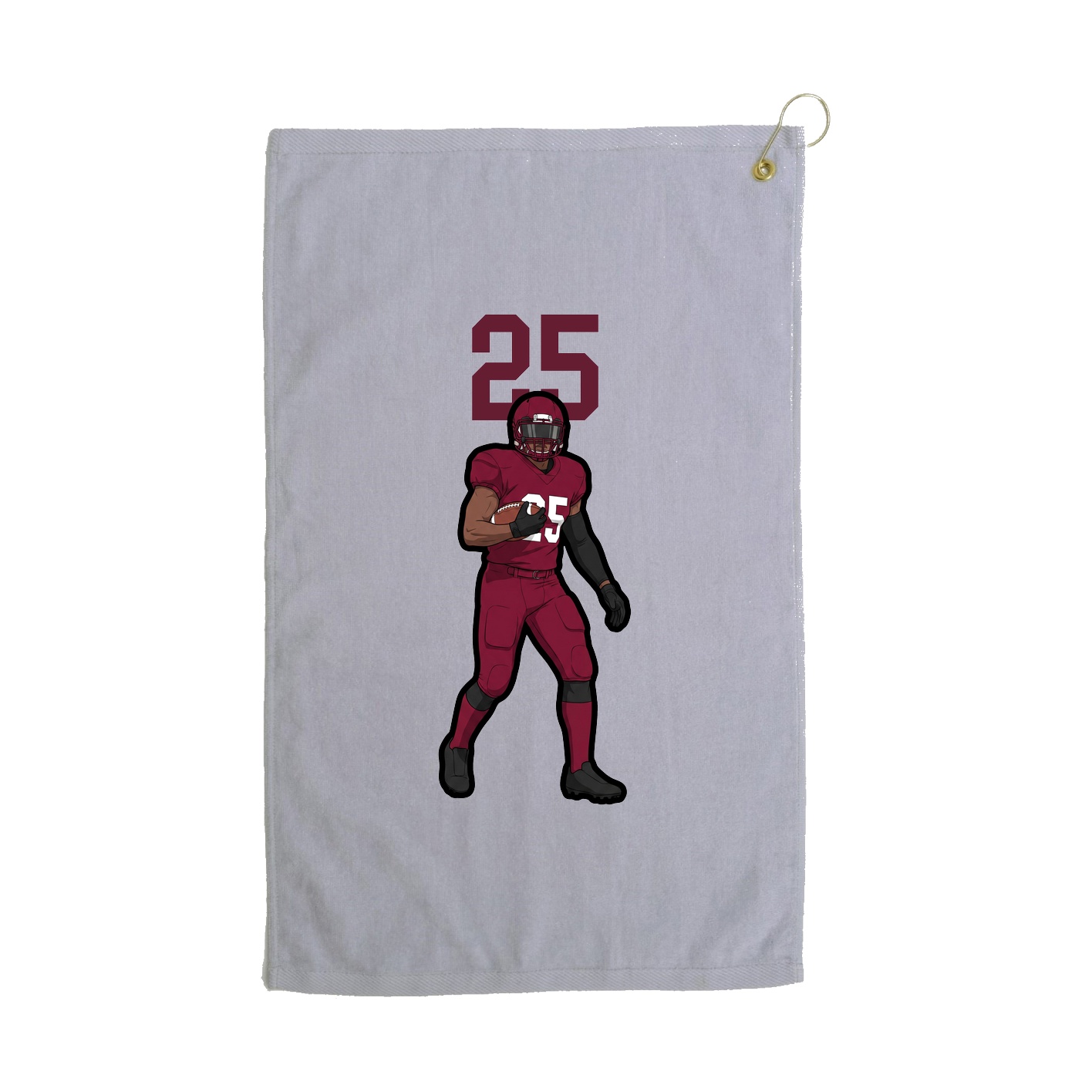 Golf Towel — Number Top in Grey