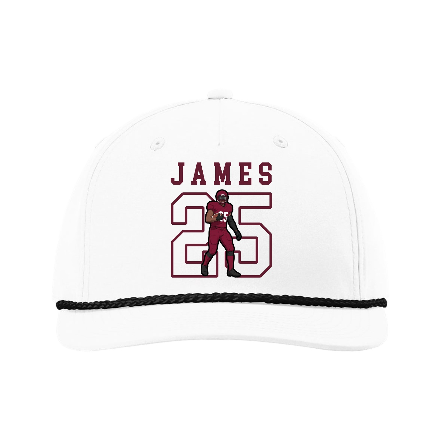 Five-Panel Classic Rope Cap — Shirsey in White