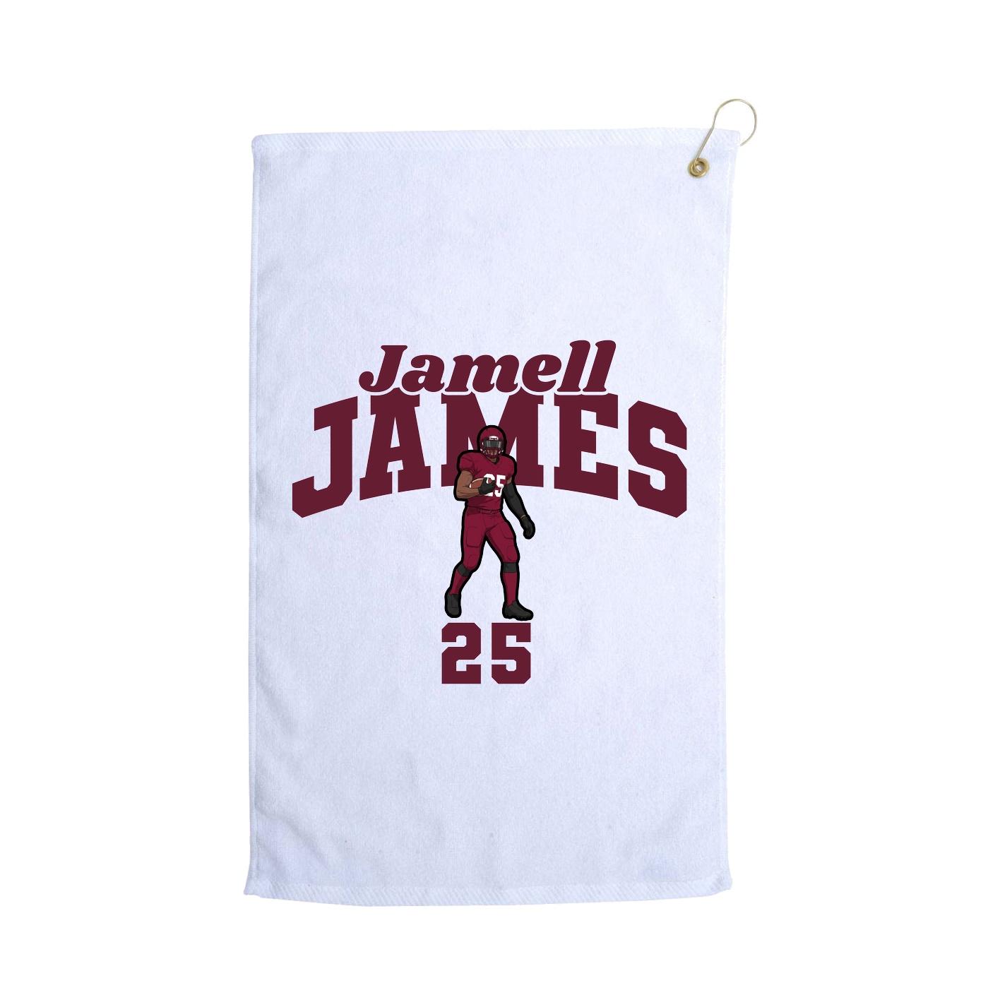 Golf Towel — Signature Arch in White