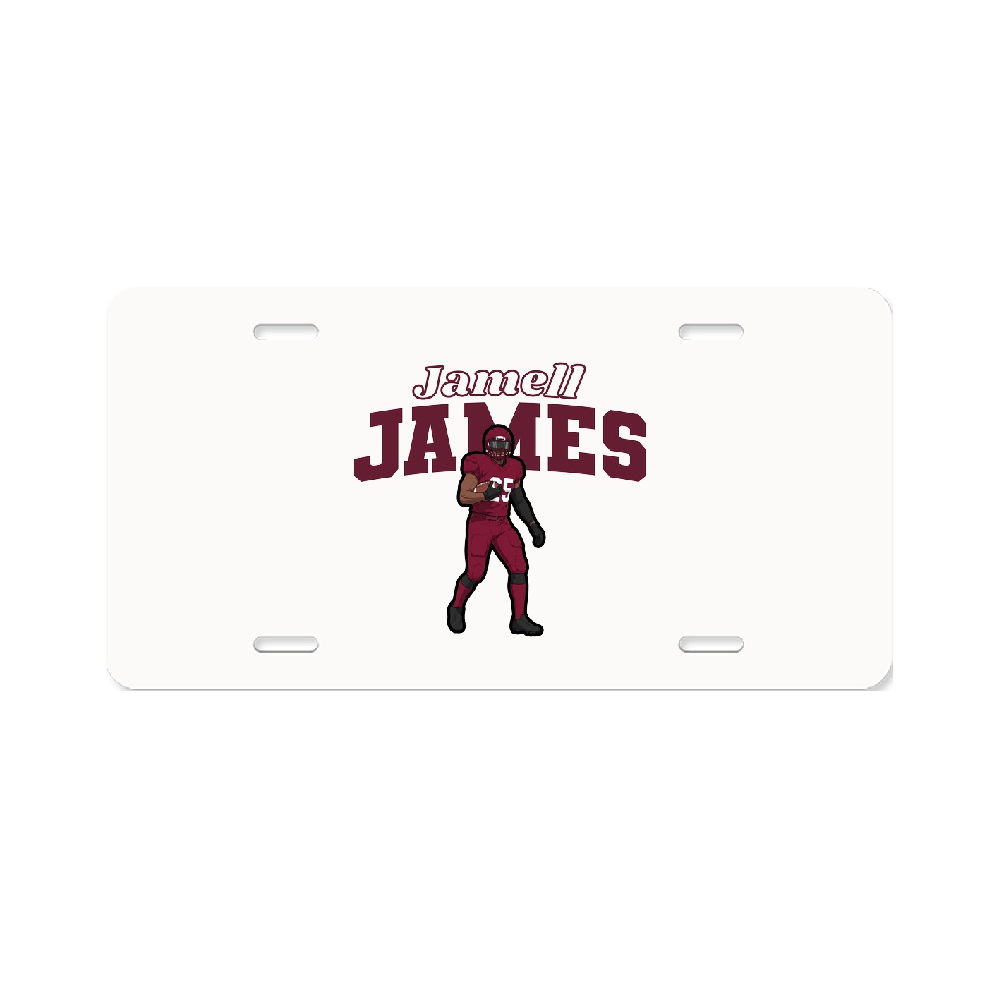 License Plate — Name Arch in Classic