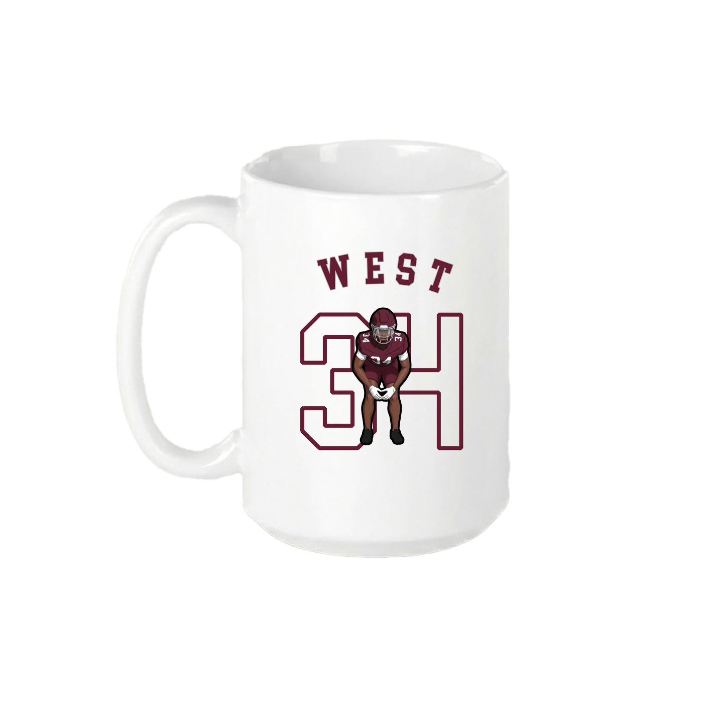 15oz Coffee Mug — Shirsey Arch in White