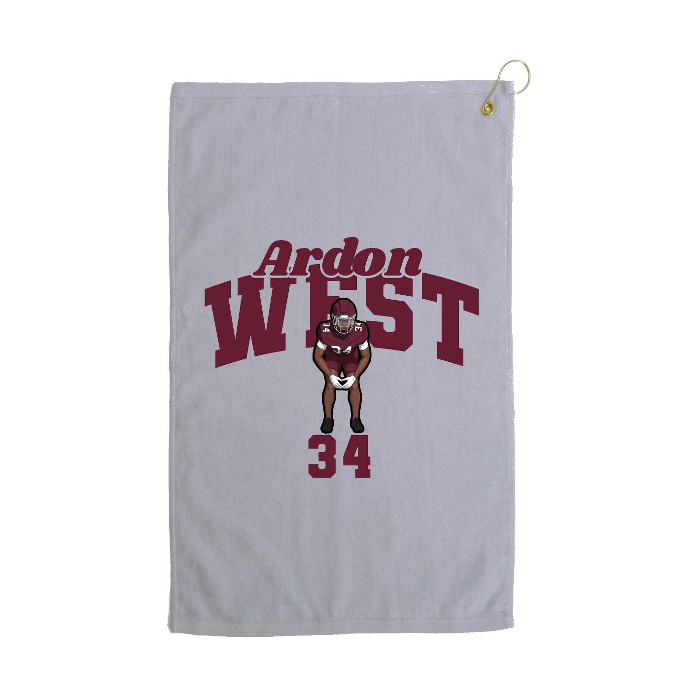 Golf Towel — Signature Arch in Grey